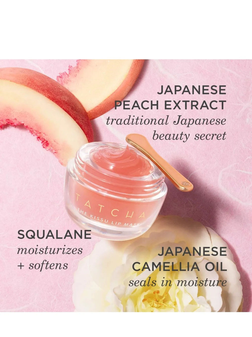 Tatcha The Kissu Lip Mask — Soft Pink Hydrating Balm